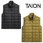 ڳݥ桪10/279:59ޤǡۥ ϥͥåWå ٥ TAION-002WZ ˥å/˽  HI NECK W-ZIP DOWN VEST