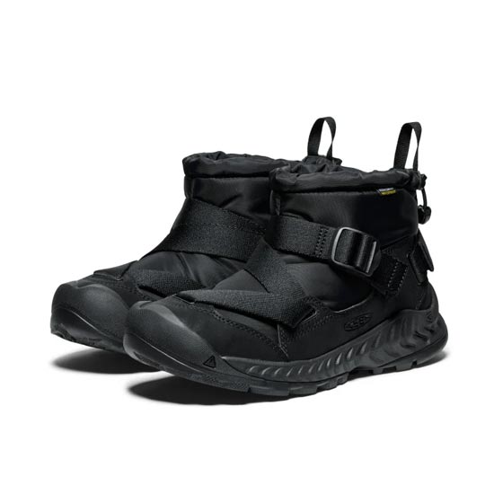 パフブーツの最適解。KEENならではの機能の数々と革新的なデザインをハイブリッドしたプロダクトの真骨頂HOODコレクション。フィット調整が容易なストラップブーツデザイン。高いクッション性と防滑性を誇るソールユニットにアップデート。ウィンター...