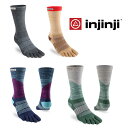 インジンジ ウィメンズトレイルミッドウェイトクルー IJJ213171 レディース/女性用 靴下トレッキングソックス 5本指靴下 5本指ソックス