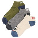 チャムス 3Pブービーチャムスアンクルソックス CH06-1134 メンズ/男性用 ソックス 3足セット 3P Booby CHUMS Ankle Socks ...