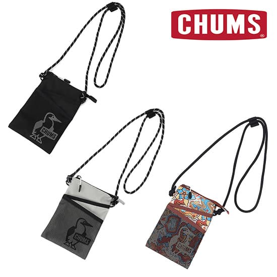 チャムス イージーゴーダブルポケットフォンショルダーバッグ CH60-3911 ショルダーバッグ Easy-Go Double Pocket Phone Shoulder Bag 2025年春夏新作