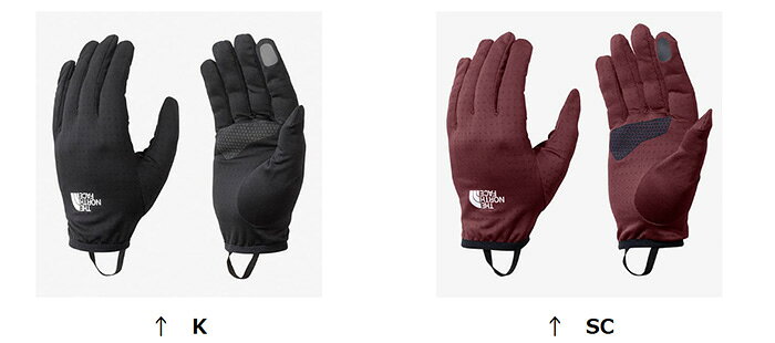 アウトドアーズ・コンパスのザノースフェイス L1インナードライドットグローブ NN12301 手袋 L1 INNER DRY DOT G｜アングル2
