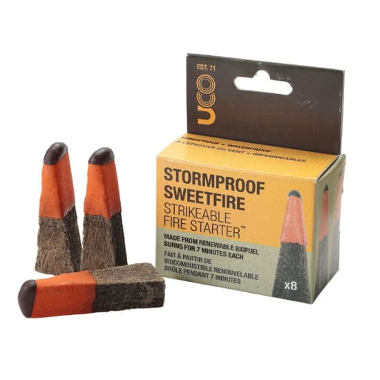 エコ素材 焚付 焚き火 キャンプ バーベキューサトウキビの搾りかすであるバガスを原料にして作ったエコな着火材。風と濡れに強く、いかなる状況でも優れた焚付として活躍します。1個で約7分間燃焼します。気軽に使える8個入が登場。素材：サトウキビ、ベジタブルワックス生産国：INDIA