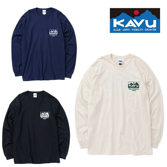 樂天商城 - カブー ロングスリーブトゥルーロゴTシャツ KAVU19822326 メンズ/男性用 長袖Tシャツ LS TRUE Logo Tee ※先行クリアランスセール【返品交換不可】