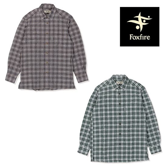 樂天商城 - フォックスファイヤー Cシールドバンピーシャツ FXF5212638 メンズ/男性用 長袖シャツ C-SHIELD Bumpy Check Shirt 2026年春夏新作