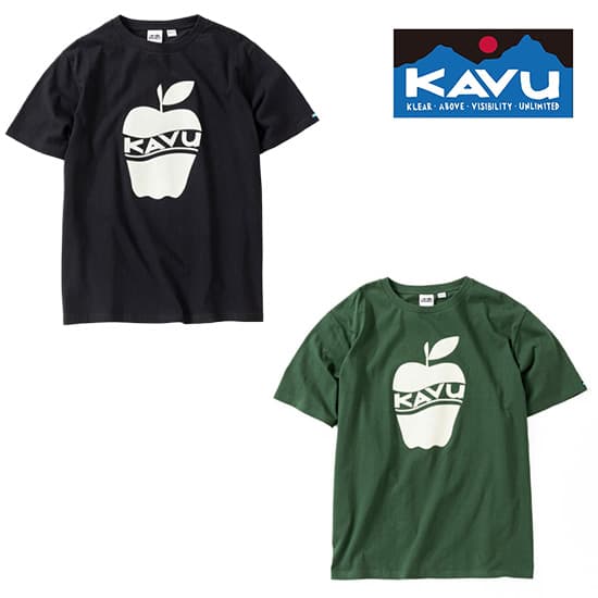 樂天商城 - カブー アップルTシャツ KAVU19821824 ユニセックス/男女兼用 半袖Tシャツ Apple Tee 2026年春夏新作