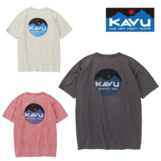 Rakuten - カブー マウンテンロゴTシャツ KAVU19822415 ユニセックス/男女兼用 半袖Tシャツ Mountain Logo Tee 2026年春夏新作