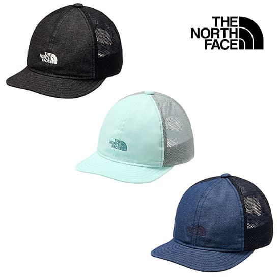 乐天商城 - ザノースフェイス デニムメッシュキャップ（ベビー） NNB02615 キッズ/子供用 帽子 Baby Denim Mesh Cap 2026年春夏新作