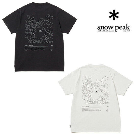 Rakuten - スノーピーク HQ Topographic Map T-Shirt TS-26SU003 ユニセックス/男女兼用 半袖Tシャツ 2026年春夏新作