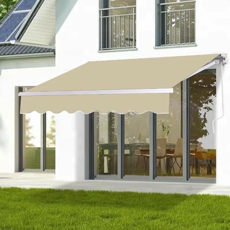 2.5m 2m 防雨 格納式 バルコニー 手動格納式オーニング 巻き取り式 防水 3m 3.5m つっぱり日よけスクリーン オーニングテント 4m