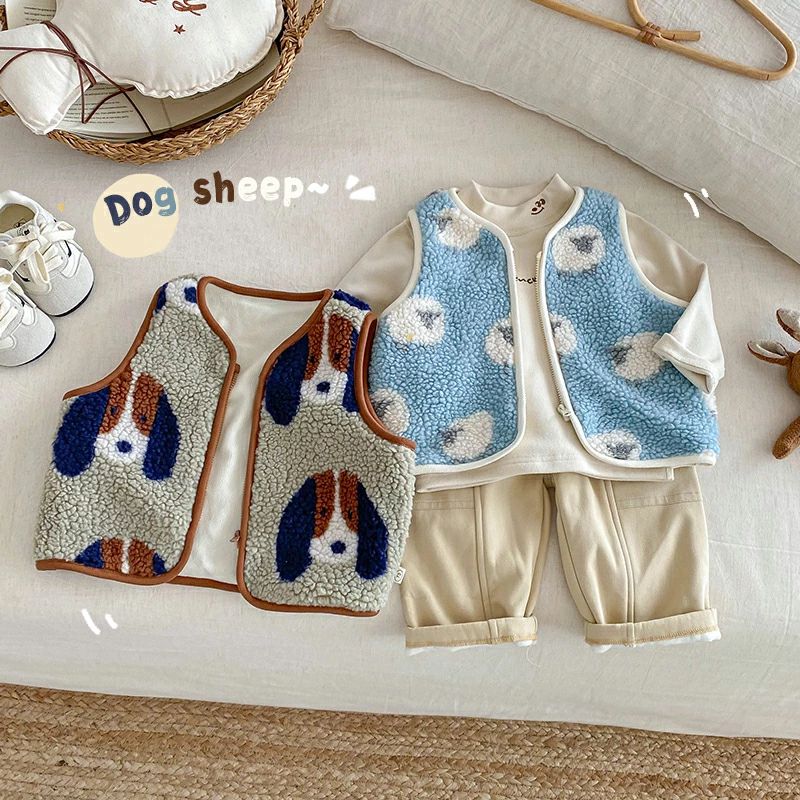 子供服 ベスト 冬 重ね着 ナチュラル ジレ ベビーベスト 総柄 コート キッズ 男 ボア ベビー服 ベスト ..