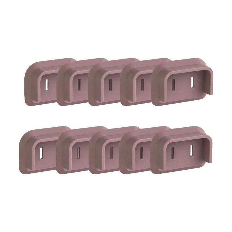 プラグ L字 コモライフ 10個組 ホコリ 火災 コンセント ブラウン L字プラグカバー 対策 防災用 湿気 カバー