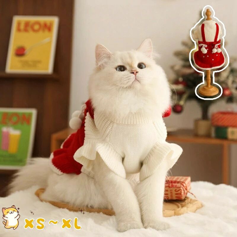 ペットウェア ワンピース 冬 かわいい 犬服 冬用 お散歩 冬服 ペット服 可愛い 猫 服 姫風 秋 防寒 お出か 猫 秋 キャットウェア