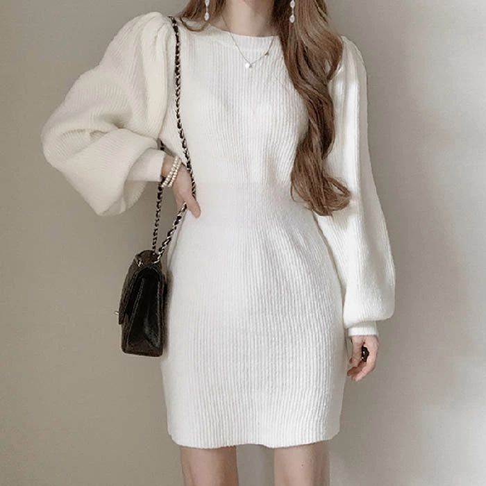 ゆったり 春 ワ シンプル ショート丈 春 ぽわん袖 ニット ニット レディース 着?せ きれいめ オシャレ 大きいサイズ 体型カバー