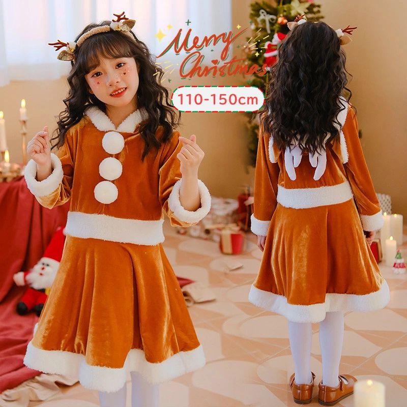 キッズ仮装 トナカイ 仮装 万聖節 ワンピース クリスマス 変身 コスプレ レディース ハロウィン  ...