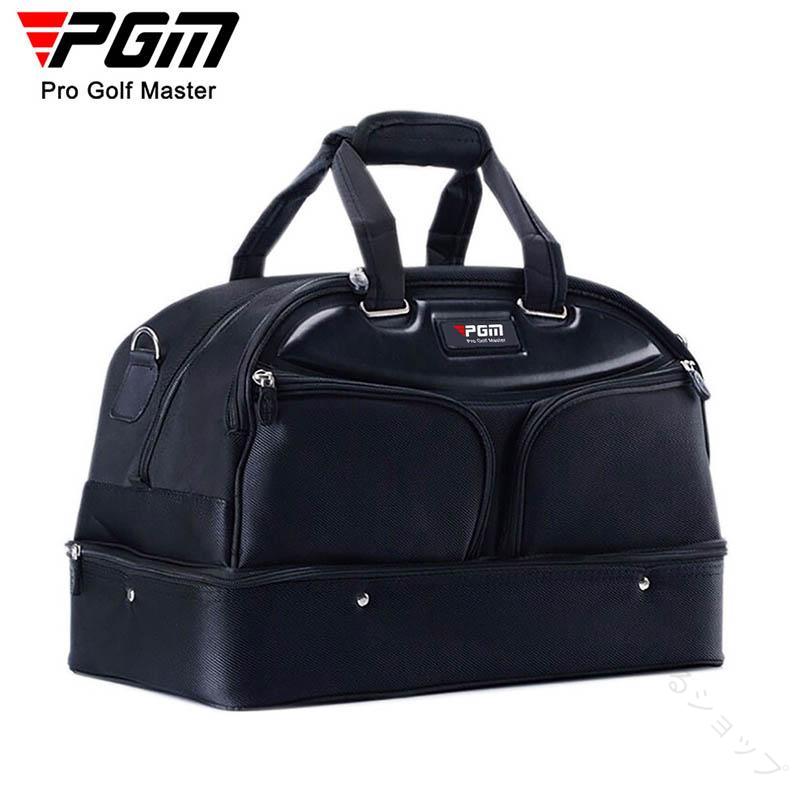 スポー ゴルフ用品 小物収納 防水 ボストンバッグ 外ポケット付 メンズバッグ ファスナー シューズ収納..
