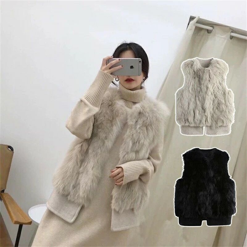 ファージャケット ノースリーブ フ�