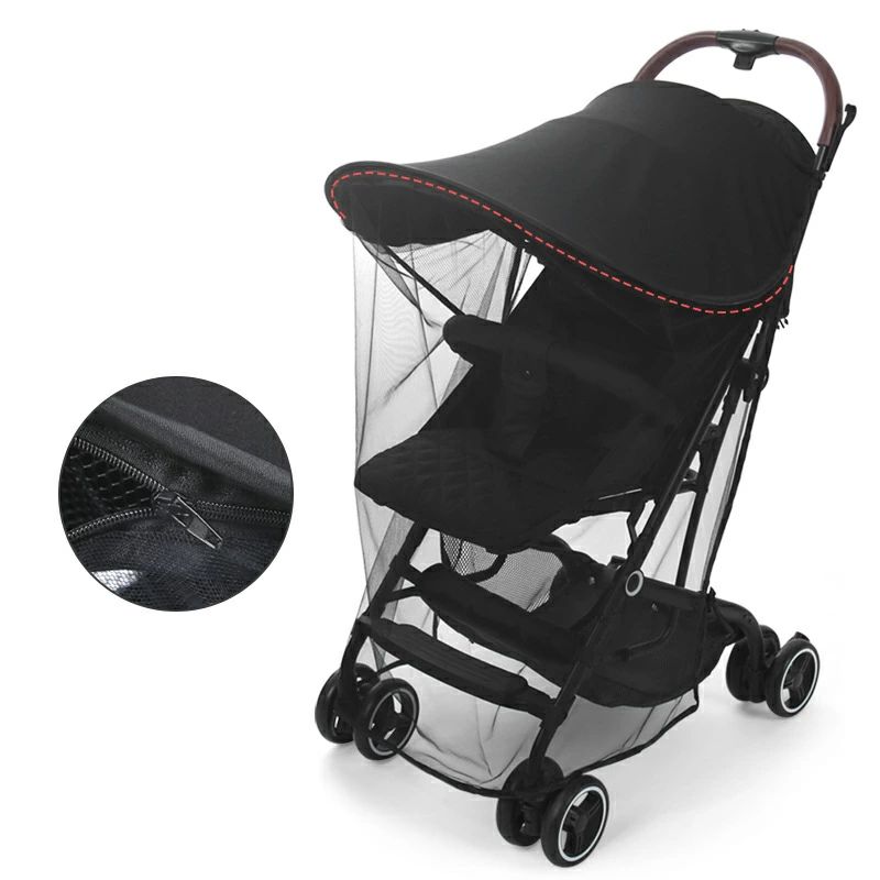 バギー＆スポ カバー 風に強い UVカット 日焼け予防 蚊帳付きベビーカーサンシェード 通用型 日よけ ベ..