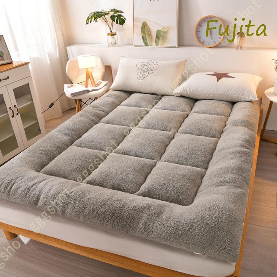 敷きパッド さらさら 秋 オールシーズン しきぱっと 冬 ベッ ムレない 春 敷パッド シープボア 洗える ..