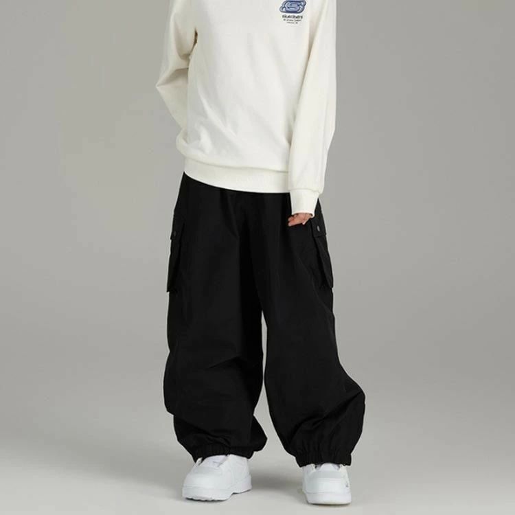 スノーボードウェアメンズ スキーウェア レディース 防水 ボードウェア メンズ パンツ スノボー スノーボードウェア ズボン 黒