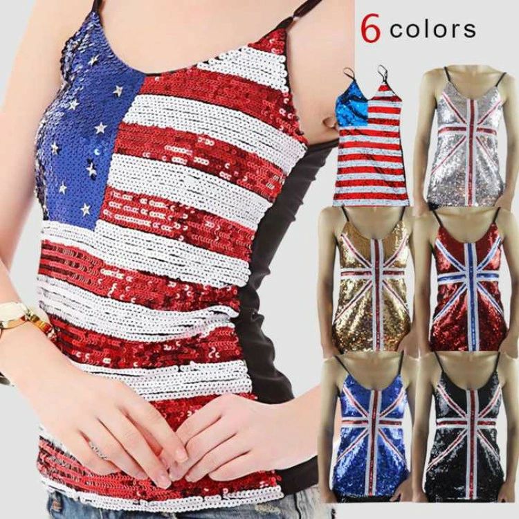 スパン アメリカンフラッグ ボーダーイベント アメリカ国旗スパンコールワンピース ダンス 衣装 キッズ..
