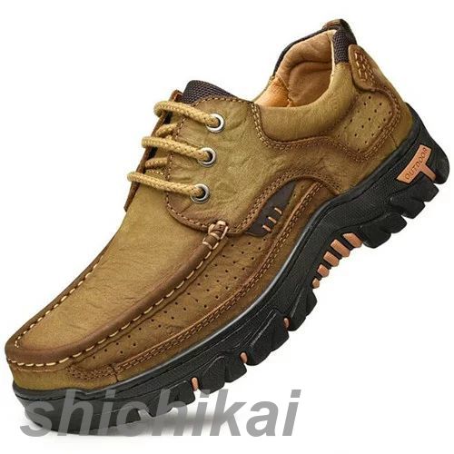 防水トレッキング メンズ 軽量 幅広 登山靴 アウトドア キャンプシューズ ハイキングシューズ 防滑