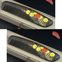 くし、櫛、コーム、ブビンガ木製漆絵櫛 つげ さらさら コーム 静電気防止 クシ