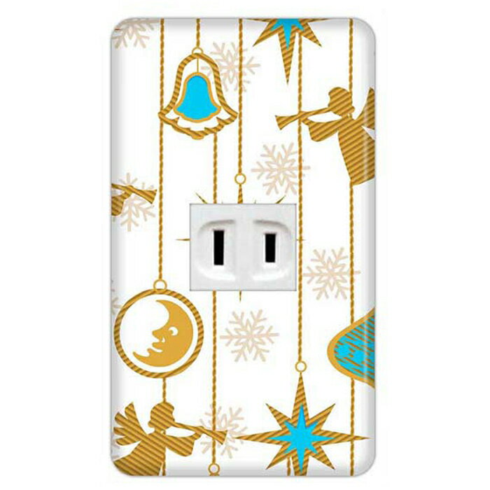 ドレスマ【1口用】ウインター 冬 ウィンター 雪 【コスモシリーズワイド21対応】 コンセントカバー コンセントプレート スイッチカバー スイッチプレート おしゃれ デザイン 交換用 1口 2口 3口 5口 6口
