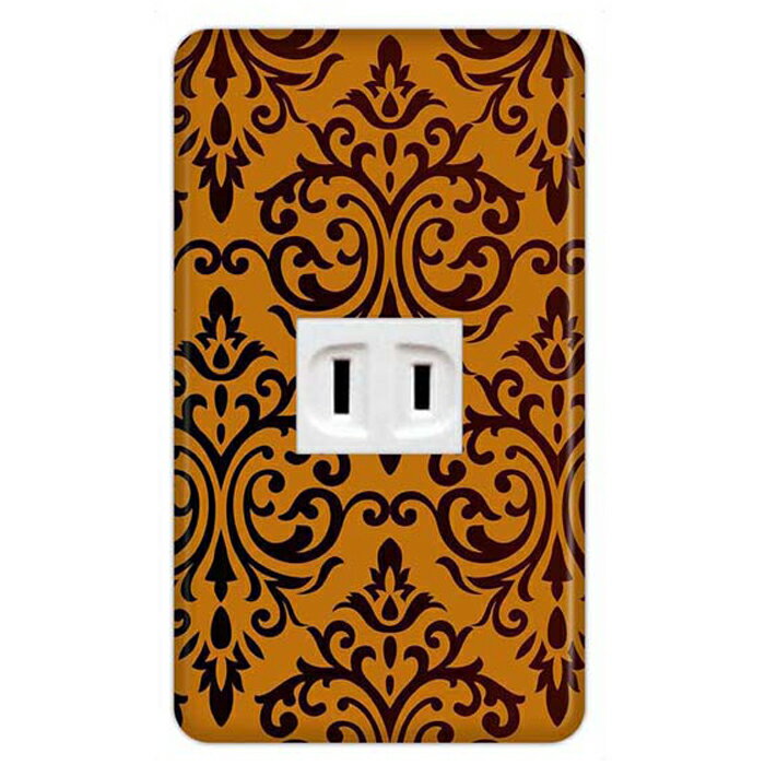 ドレスマ【1口用】ダマスク エレガント 高級感 北欧 【コスモシリーズワイド21対応】 コンセントカバー コンセントプレート スイッチカバー スイッチプレート おしゃれ デザイン 交換用 1口 2口 3口 5口 6口(3)