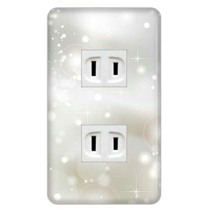 ドレスマ【2口用】ウインター 冬 ウィンター 雪 【コスモシリーズワイド21対応】 コンセントカバー コンセントプレート スイッチカバー スイッチプレート おしゃれ デザイン 交換用 1口 2口 3口 5口 6口