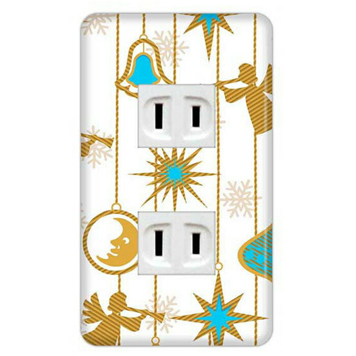 ドレスマ【2口用】ウインター 冬 ウィンター 雪 【コスモシリーズワイド21対応】 コンセントカバー コンセントプレート スイッチカバー スイッチプレート おしゃれ デザイン 交換用 1口 2口 3口 5口 6口