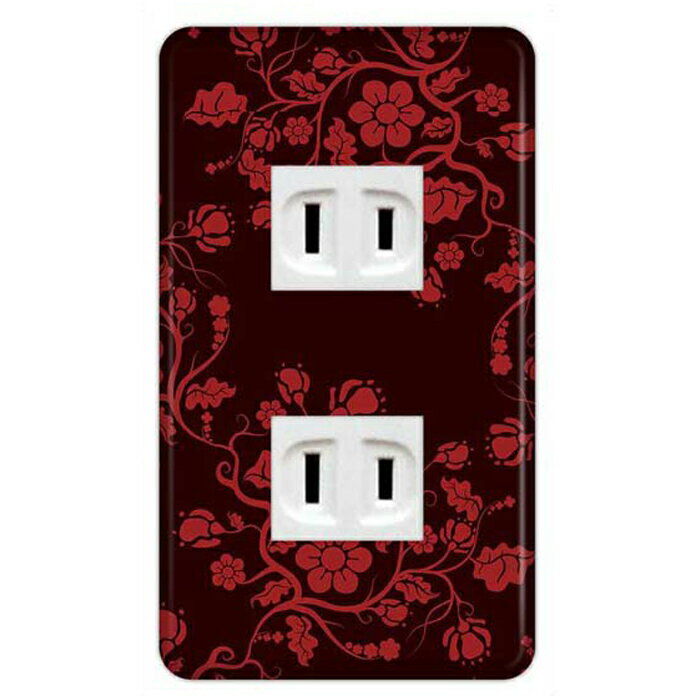 ドレスマ【2口用】ダマスク エレガント 高級感 北欧 【コスモシリーズワイド21対応】 コンセントカバー コンセントプレート スイッチカバー スイッチプレート おしゃれ デザイン 交換用 1口 2口 3口 5口 6口(3)