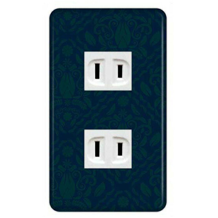 ドレスマ【2口用】ダマスク エレガント 高級感 北欧 【コスモシリーズワイド21対応】 コンセントカバー..