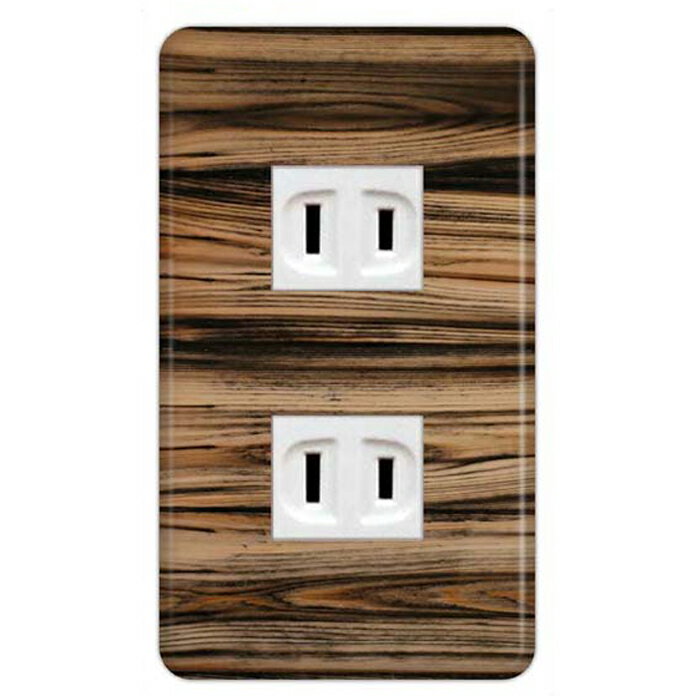 ドレスマ【2口用】木目調 ウッド 木 【コスモシリーズワイド21対応】 コンセントカバー コンセントプレート スイッチカバー スイッチプレート おしゃれ デザイン 交換用 1口 2口 3口 5口 6口