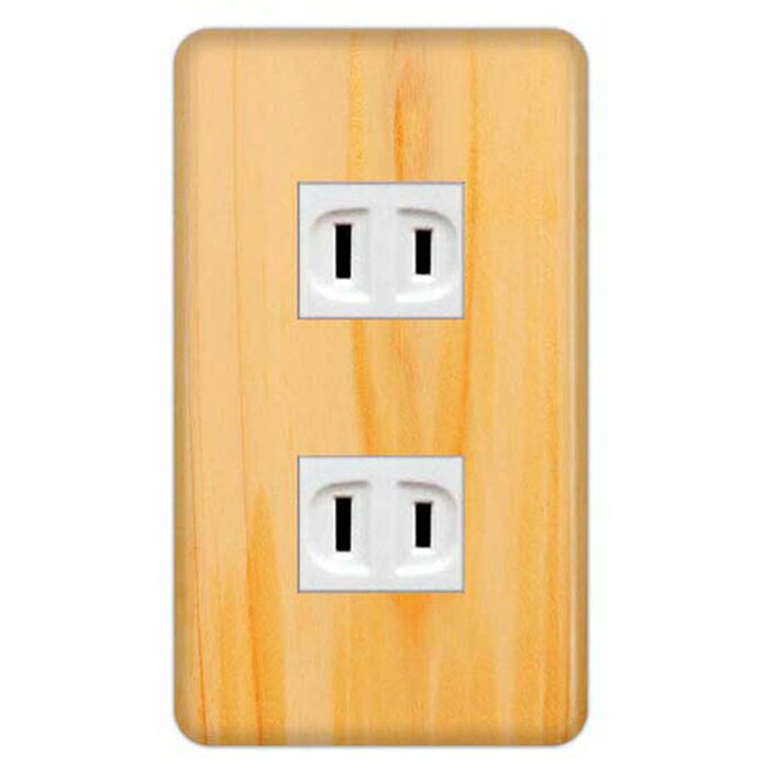 ドレスマ【2口用】木目調 ウッド 木 【コスモシリーズワイド21対応】 コンセントカバー コンセントプレート スイッチカバー スイッチプレート おしゃれ デザイン 交換用 1口 2口 3口 5口 6口