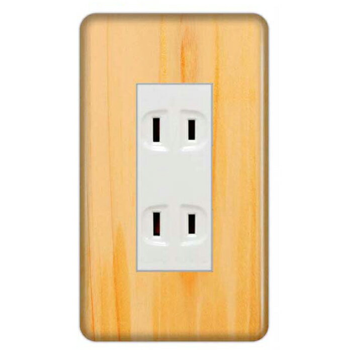 ドレスマ【3口用】木目調 ウッド 木 【コスモシリーズワイド21対応】 コンセントカバー コンセントプレート スイッチカバー スイッチプレート おしゃれ デザイン 交換用 1口 2口 3口 5口 6口