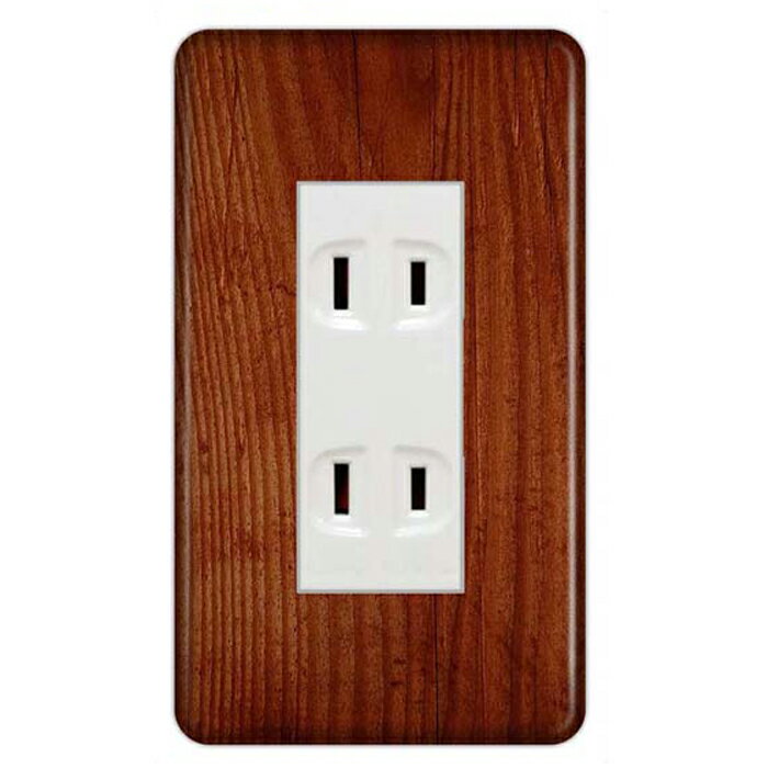 ドレスマ【3口用】木目調 ウッド 木 【コスモシリーズワイド21対応】 コンセントカバー コンセントプレート スイッチカバー スイッチプレート おしゃれ デザイン 交換用 1口 2口 3口 5口 6口