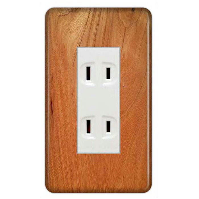 ドレスマ【3口用】木目調 ウッド 木 【コスモシリーズワイド21対応】 コンセントカバー コンセントプレート スイッチカバー スイッチプレート おしゃれ デザイン 交換用 1口 2口 3口 5口 6口