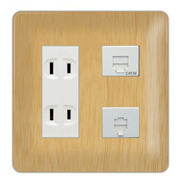 ドレスマ【5口用】木目調 ウッド 木 【コスモシリーズワイド21対応】 コンセントカバー コンセントプレート スイッチカバー スイッチプ..