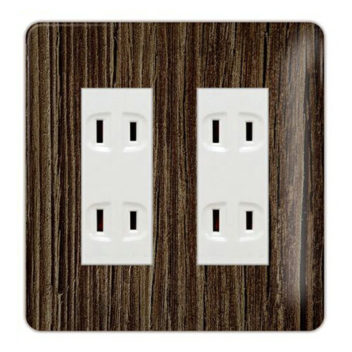 ドレスマ【6口用】木目調 ウッド 木 【コスモシリーズワイド21対応】 コンセントカバー コンセントプレート スイッチカバー スイッチプレート おしゃれ デザイン 交換用 1口 2口 3口 5口 6口