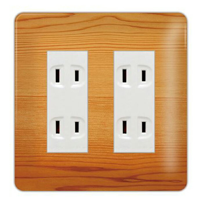 ドレスマ【6口用】木目調 ウッド 木 【コスモシリーズワイド21対応】 コンセントカバー コンセントプレート スイッチカバー スイッチプレート おしゃれ デザイン 交換用 1口 2口 3口 5口 6口