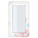 ドレスマ【スイッチ用】フラワー 花 かわいい 【コスモシリーズワイド21対応】 コンセントカバー コンセントプレート スイッチカバー スイッチプレート おしゃれ...