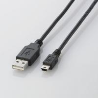 【代引不可】【エレコム】【ELECOM】【USB2.0】【ケーブル】(mini-Bタイプ)[1.5m] U2C-M15BK