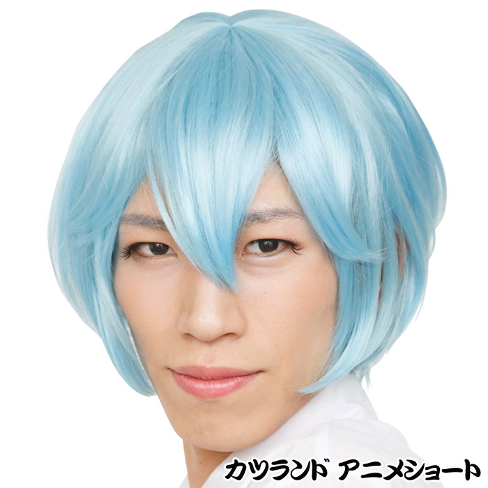 やるCANのカツランド アニメショート かつら かぶりもの パーティ 変装 仮装 宴会 コスプレ 小道具 クリアストーン 4560320863540｜アングル2
