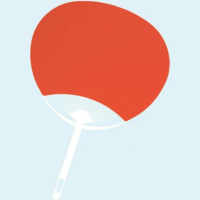 カラーうちわ(赤)団扇 応援 踊り ダンス 運動会 体育祭 イベント 観戦 アーテック 38075