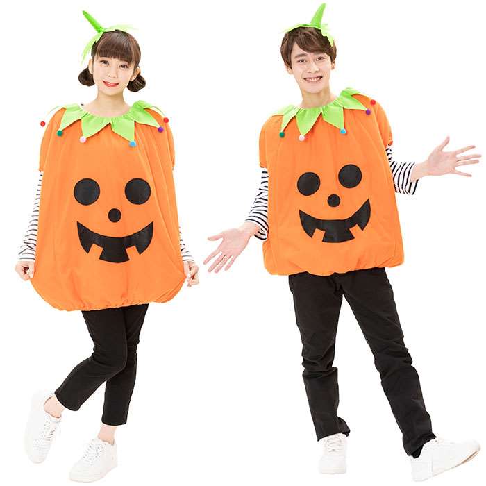 HW スマイルパンプキン コスチューム 着ぐるみ ハロウィン コスプレ 衣装 仮装 変装 パンプキン かぼちゃ PUMPKIN 男女兼用 ユニセックス クリアストーン 4560320865636 konan-11339653 やるCAN パッケージ画像