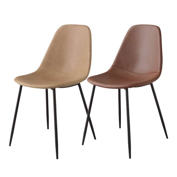 【北海道・沖縄・離島配送不可】【代引不可】チェア 椅子 ソフトレザー スチール脚 デザインチェア ダイニングチェア おしゃれ インテリア 家具 東谷 TEC-40