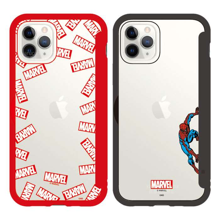 iPhone12 iPhone12Pro 対応 6.1インチ ケース カバー MARVEL マーベル SHOWCASE スマートフォンケース 扉タイプ ケース 背面扉 クリアケース グルマンディーズ MV-165