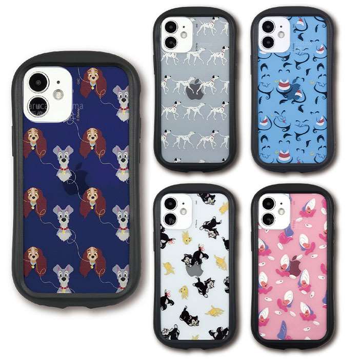 iPhone12mini 対応 iPhone 12 mini 5.4インチ ケース カバー ディズニーキャラクター ハイブリッドクリアケース ハイブリッドケース Disney DN-820