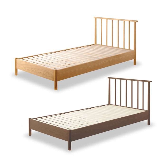 【北海道・沖縄・離島配送不可】【代引不可】シングルベッド ベッドフレーム ウッドスポーク ベッド シングルサイズ すのこ シンプル 天然木 家具 東谷 B-31